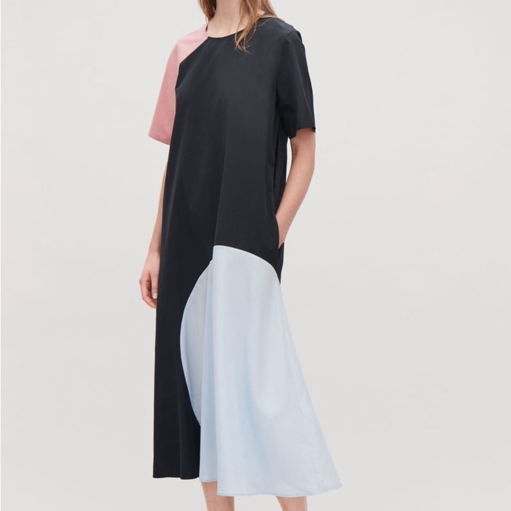 COS Panelled Colour-Block Dress size 6